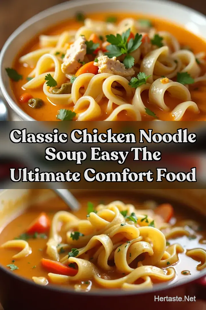 Classic Chicken Noodle Soup Easy The Ultimate Comfort Food