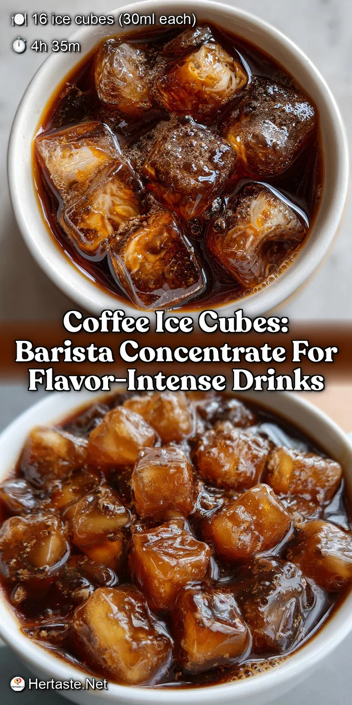 Coffee Ice Cubes: Barista Concentrate for Flavor-Intense Drinks
