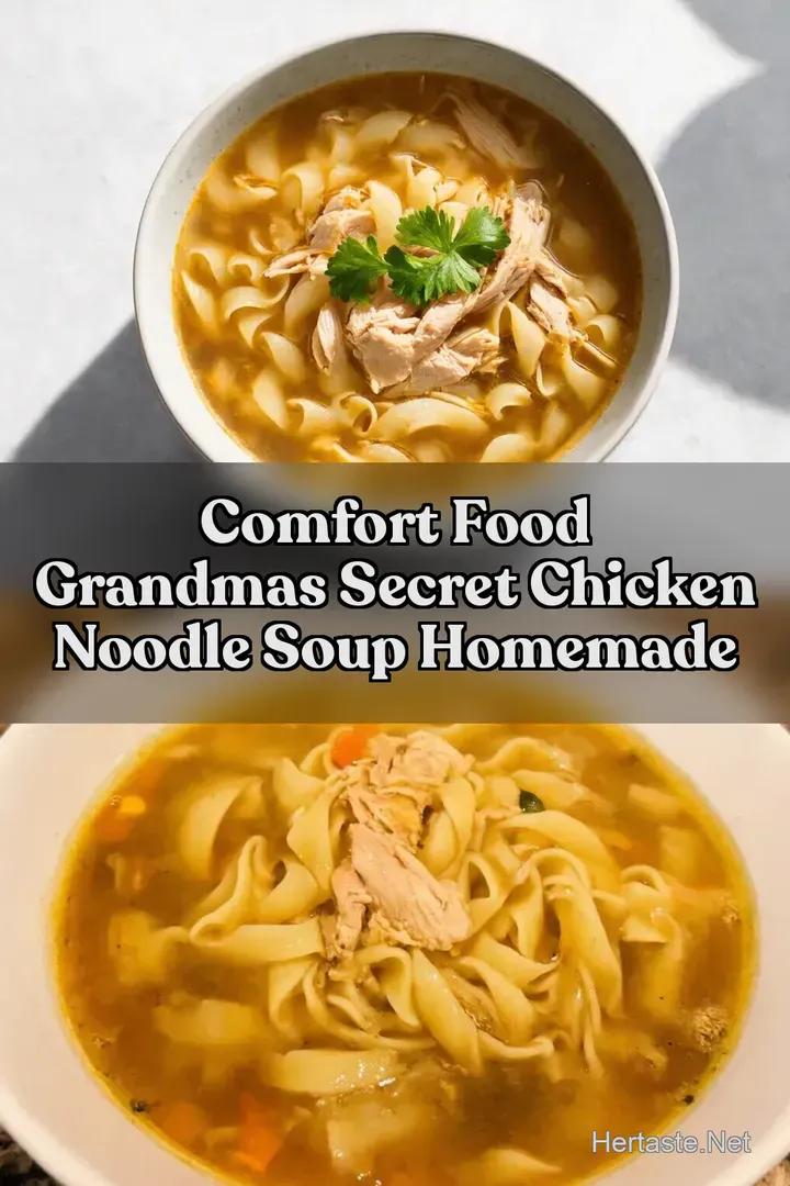 Comfort Food Grandmas Secret Chicken Noodle Soup Homemade