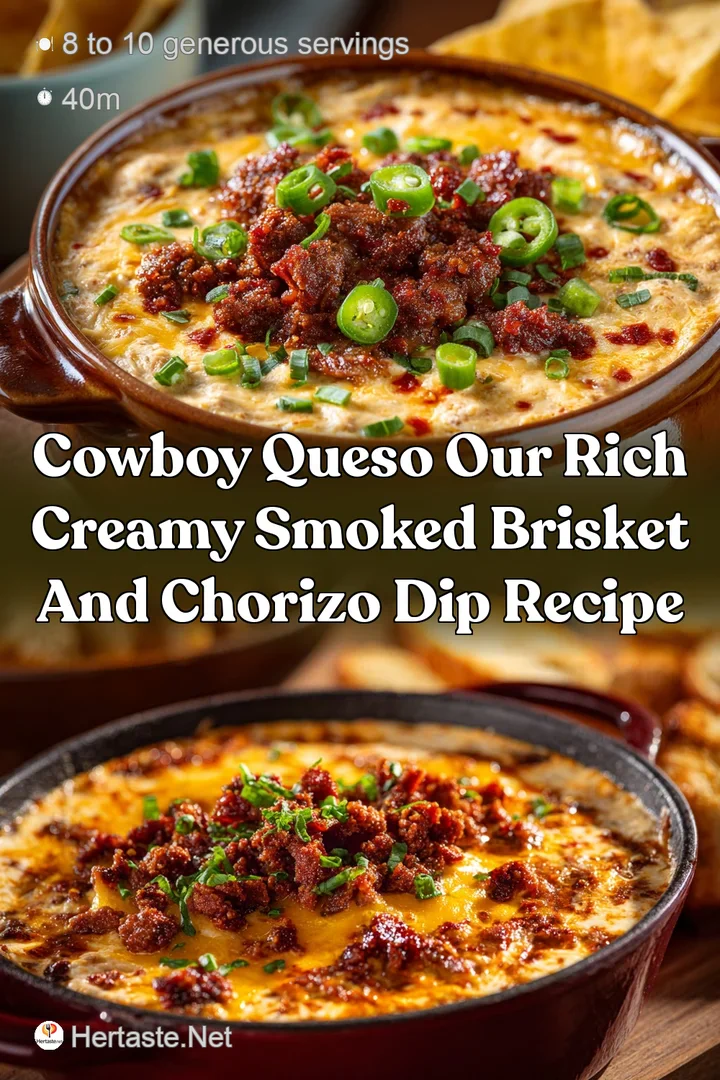 Cowboy Queso Our Rich Creamy Smoked Brisket and Chorizo Dip Recipe