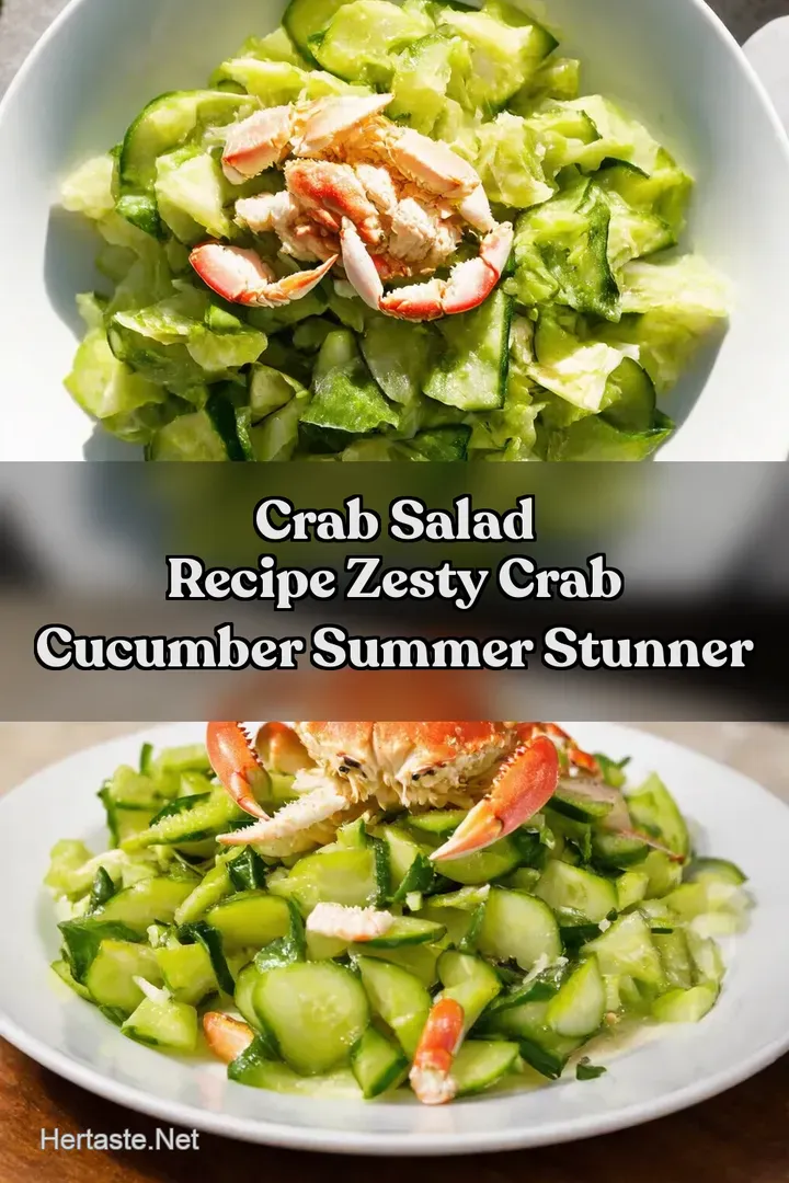 Crab Salad Recipe Zesty Crab Cucumber Summer Stunner