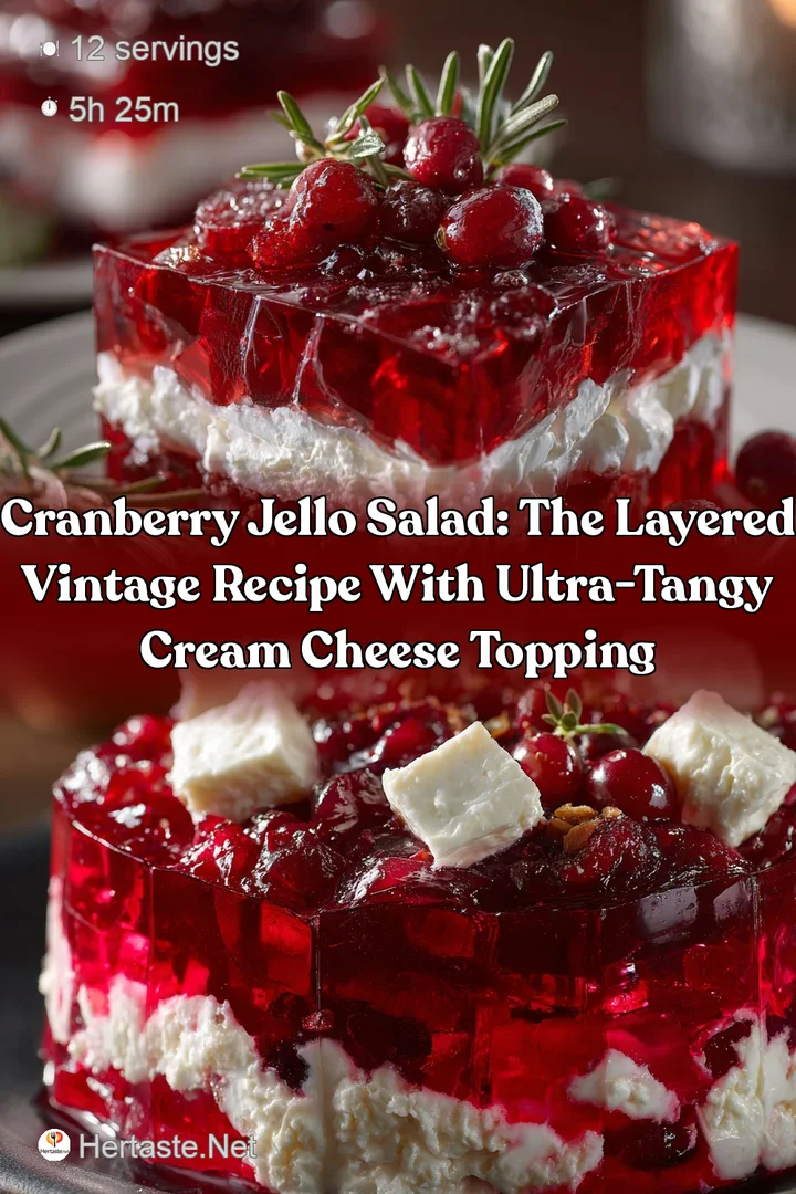 Cranberry Jello Salad: The Layered Vintage Recipe with Ultra-Tangy Cream Cheese Topping