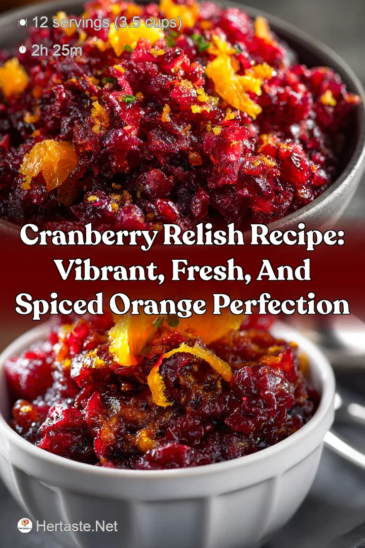 Cranberry Relish Recipe: Vibrant Fresh and Spiced Orange Perfection