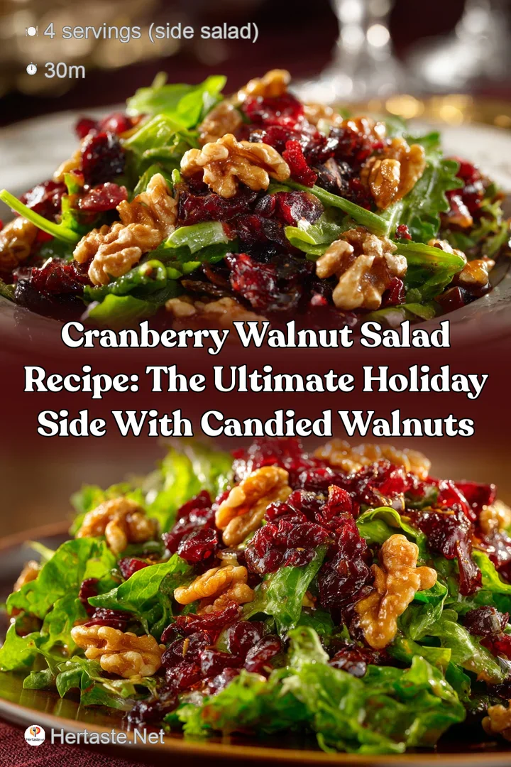 Cranberry Walnut Salad Recipe: The Ultimate Holiday Side with Candied Walnuts