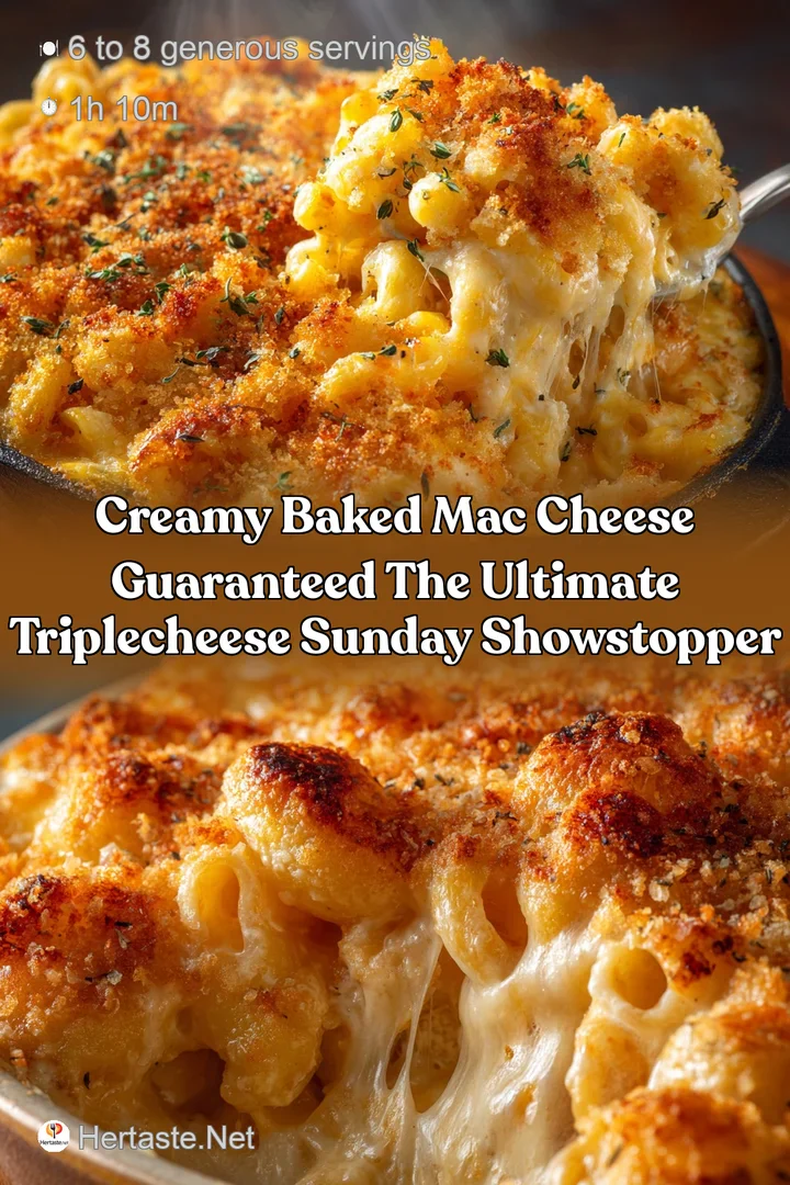 Creamy Baked Mac Cheese Guaranteed The Ultimate TripleCheese Sunday Showstopper