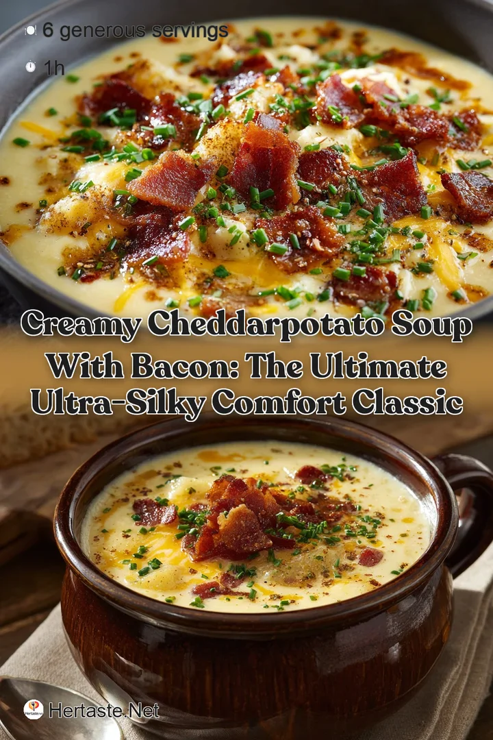 Creamy CheddarPotato Soup with Bacon: The Ultimate Ultra-Silky Comfort Classic