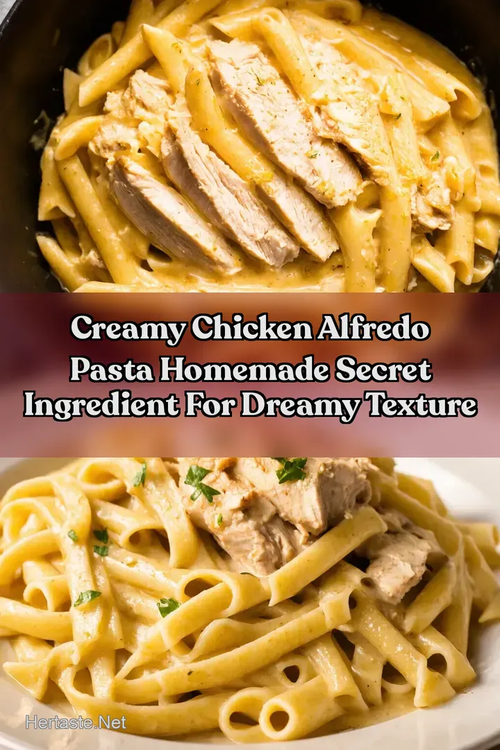 Creamy Chicken Alfredo Pasta Homemade Secret Ingredient for Dreamy Texture
