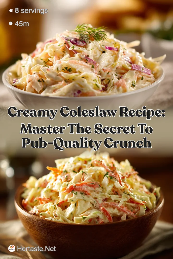 Creamy Coleslaw Recipe: Master the Secret to Pub-Quality Crunch