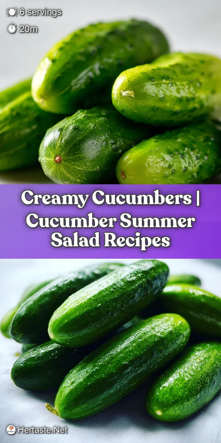 Close-up: vibrant green cucumber slices mingling in a rich, creamy white sauce, hinting at cool, refreshing flavor and a v...