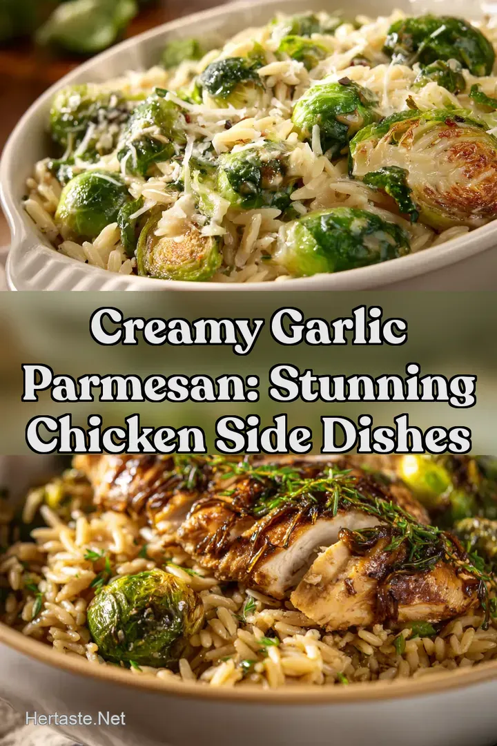 Creamy Garlic Parmesan: Stunning Chicken Side Dishes : PIN FOR LATER Creamy Garlic Parmesan: Stunning Chicken Side Dishes