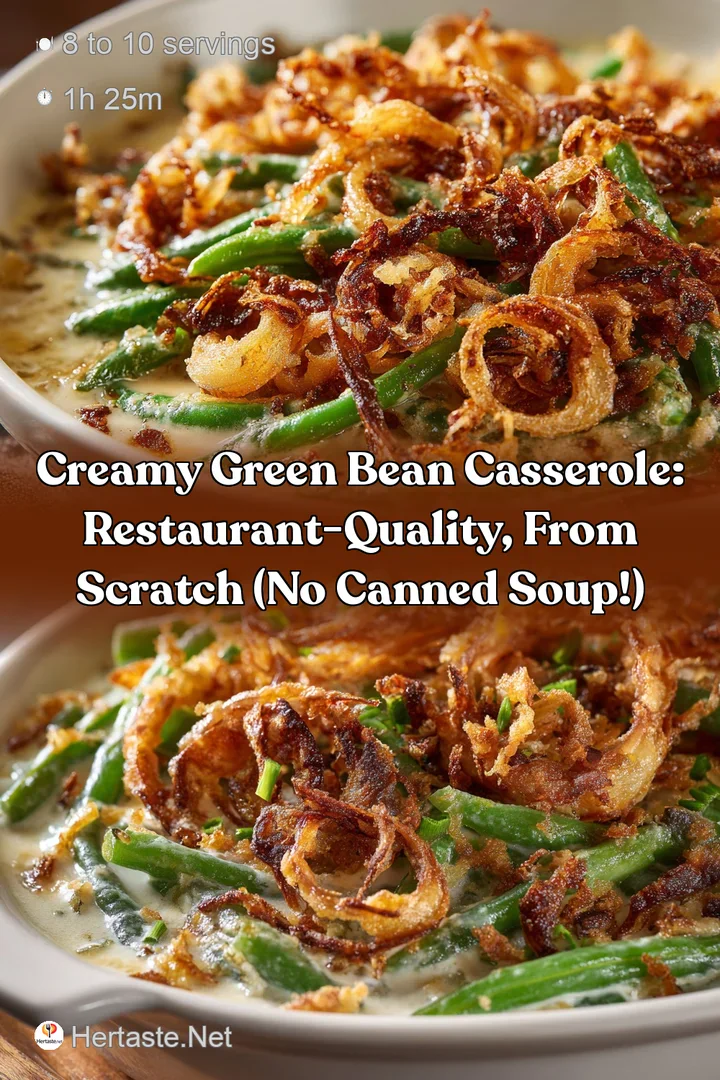 Creamy Green Bean Casserole: Restaurant-Quality From Scratch (No Canned Soup!)