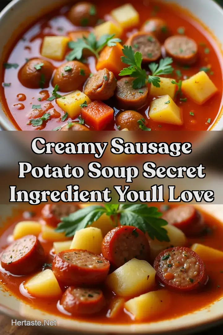 Creamy Sausage Potato Soup Secret Ingredient Youll Love