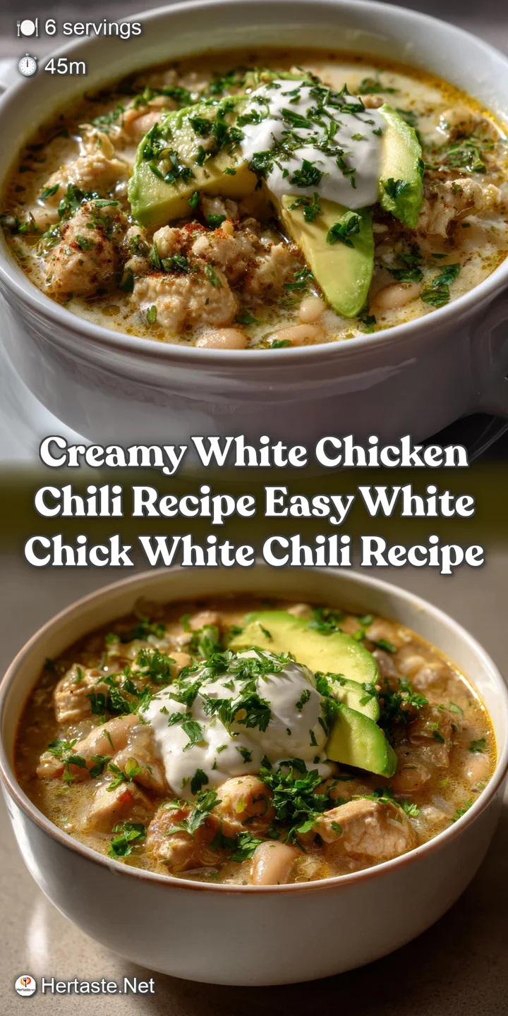 Creamy White Chicken Chili Recipe Easy White Chick White Chili Recipe
