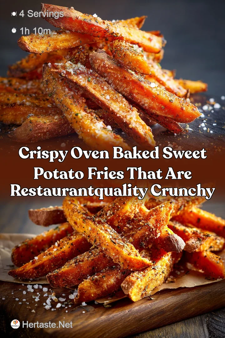 Crispy Oven Baked Sweet Potato Fries that are restaurantquality crunchy