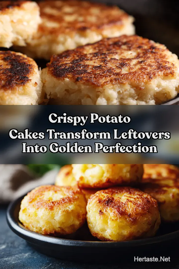 Crispy Potato Cakes Transform Leftovers into Golden Perfection : PIN FOR LATER Crispy Potato Cakes Transform Leftovers into Golden Perfection