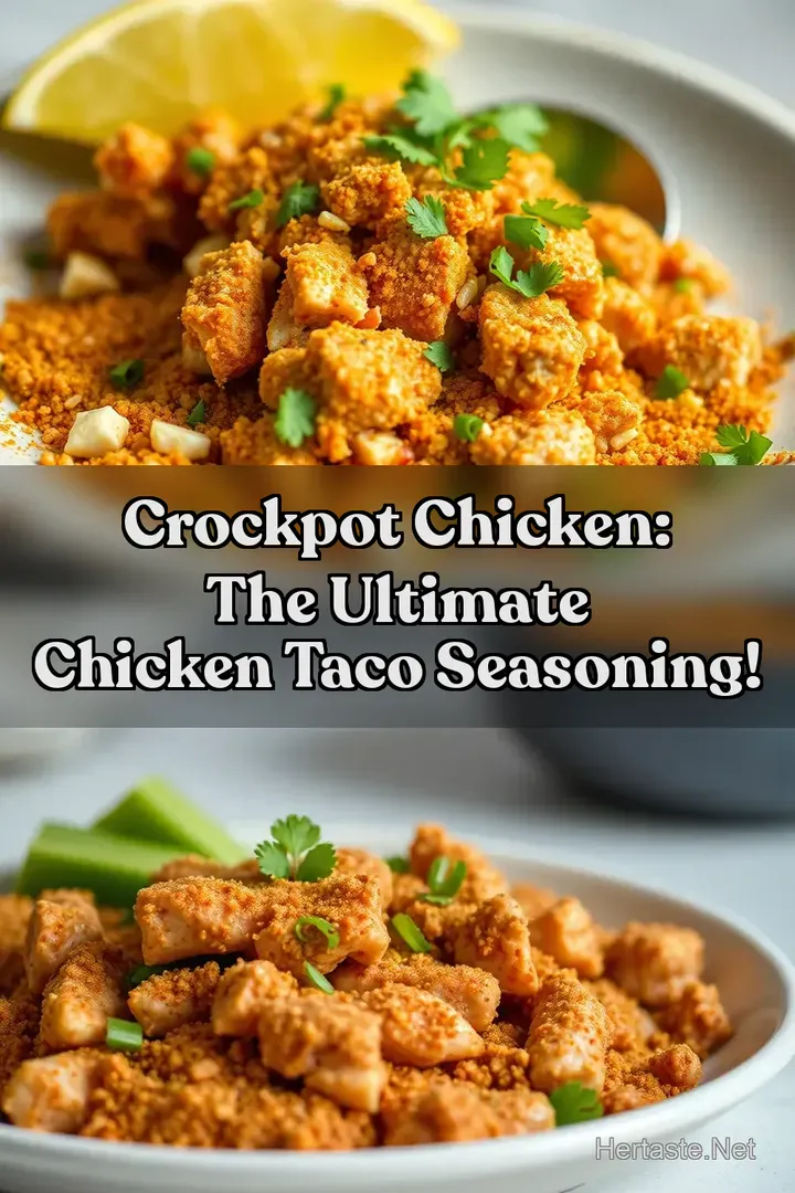 Crockpot Chicken: The Ultimate Chicken Taco Seasoning!