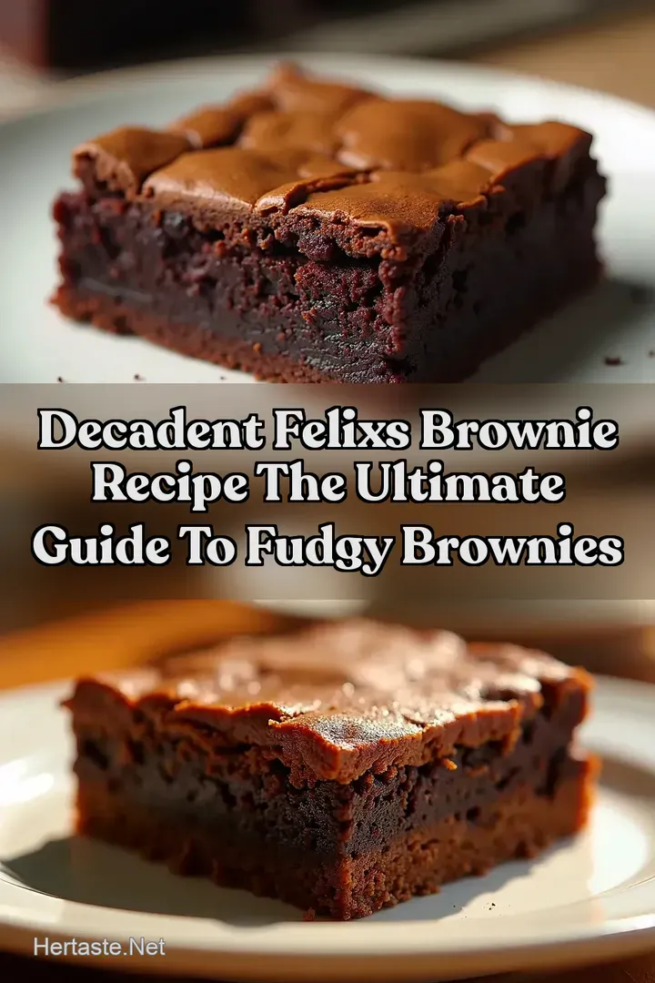 Decadent Felixs brownie recipe The ULTIMATE Guide to Fudgy Brownies