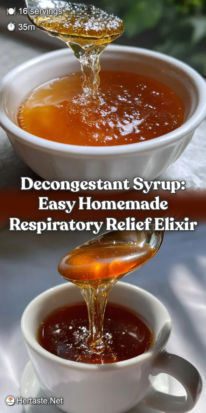 Decongestant Syrup: Easy Homemade Respiratory Relief Elixir