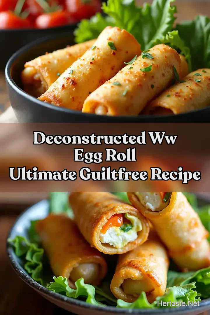 Deconstructed WW Egg Roll Ultimate GuiltFree Recipe