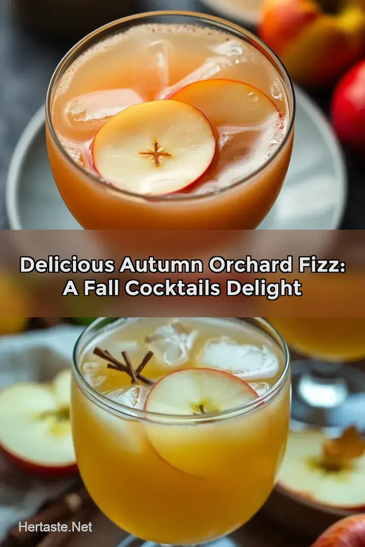 Delicious Autumn Orchard Fizz: A Fall Cocktails Delight