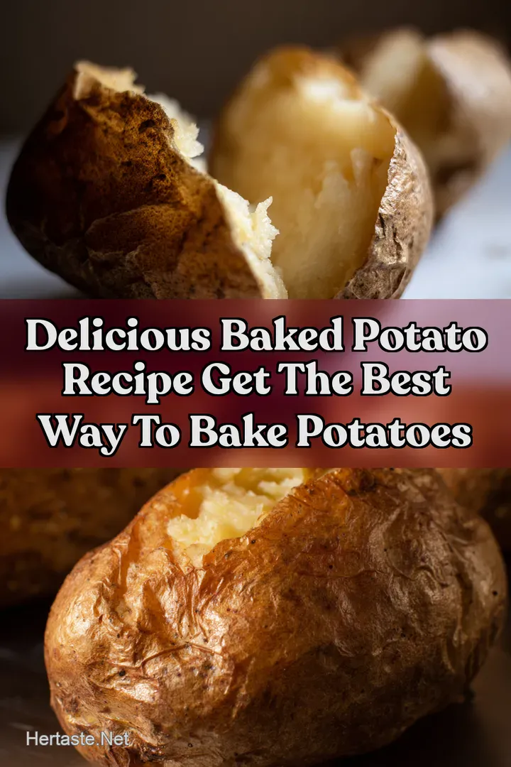 Delicious Baked Potato Recipe Get the Best Way To Bake Potatoes : PIN FOR LATER Delicious Baked Potato Recipe Get the Best Way To Bake Potatoes