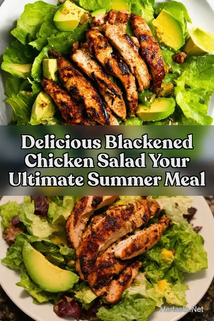 Delicious Blackened Chicken Salad Your Ultimate Summer Meal