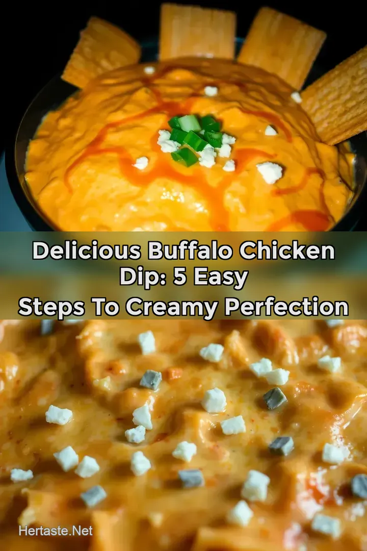 Delicious Buffalo Chicken Dip: 5 Easy Steps to Creamy Perfection