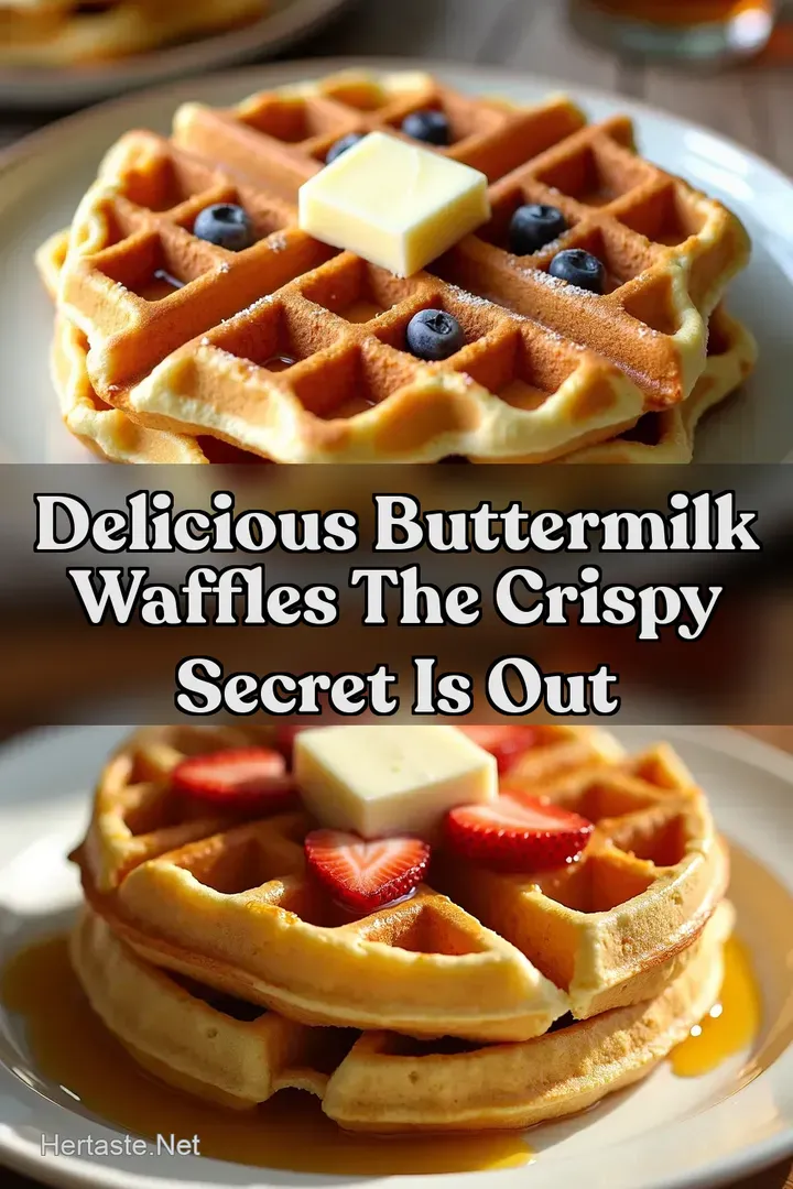 Delicious Buttermilk Waffles The Crispy Secret is Out