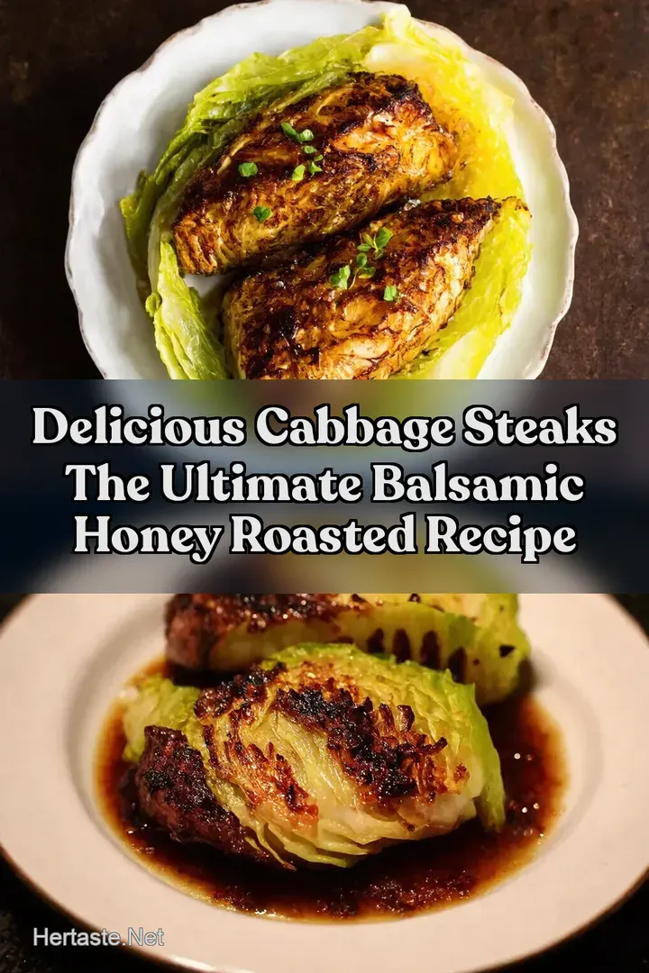 Delicious Cabbage Steaks The Ultimate Balsamic Honey Roasted Recipe