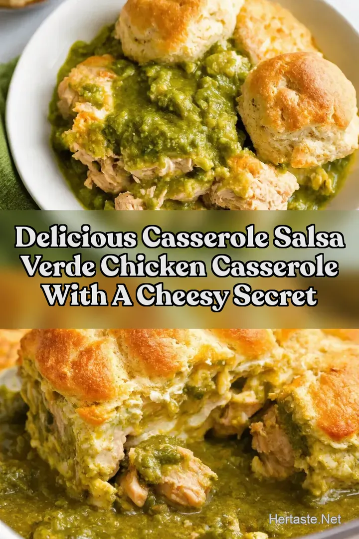 Delicious Casserole Salsa Verde Chicken Casserole with a Cheesy Secret