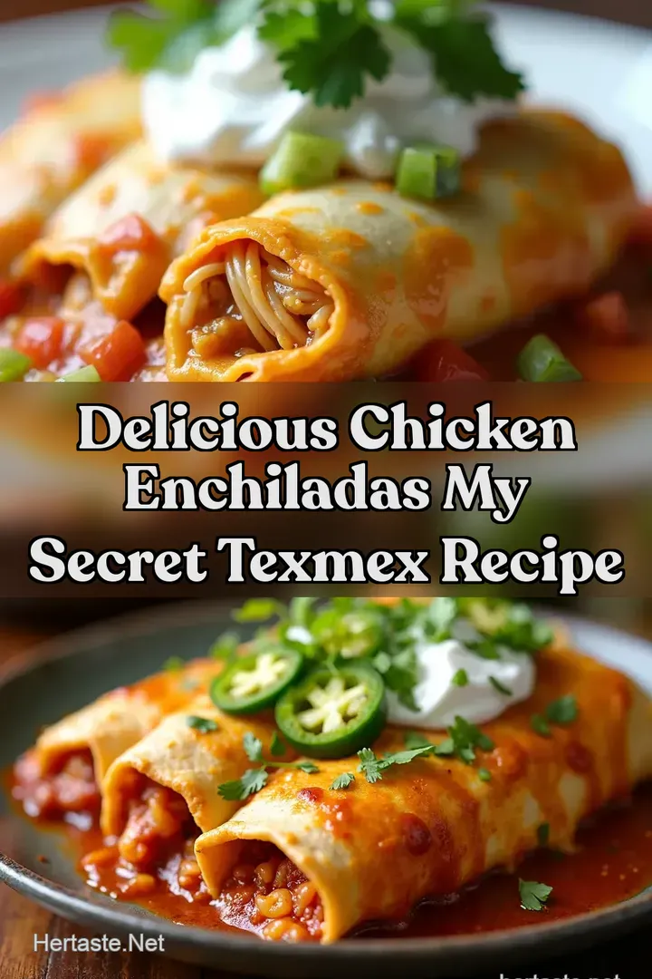 Delicious Chicken Enchiladas My Secret TexMex Recipe