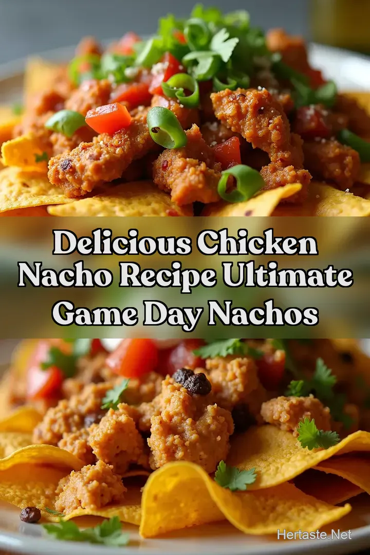 Delicious Chicken Nacho Recipe Ultimate Game Day Nachos