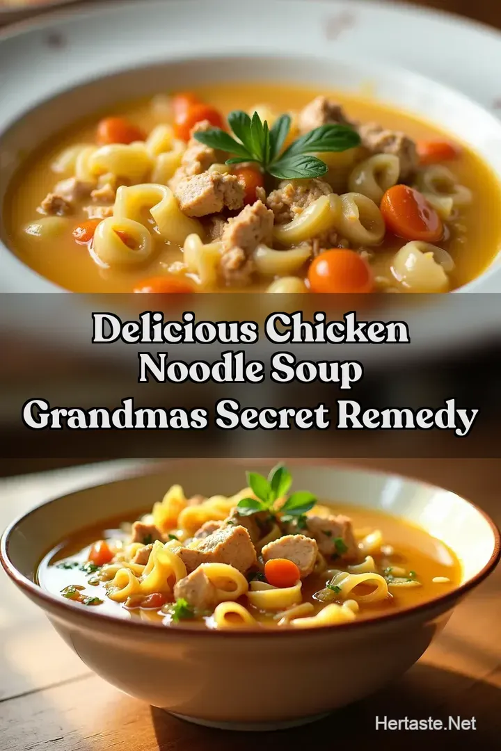 Delicious Chicken Noodle Soup Grandmas Secret Remedy