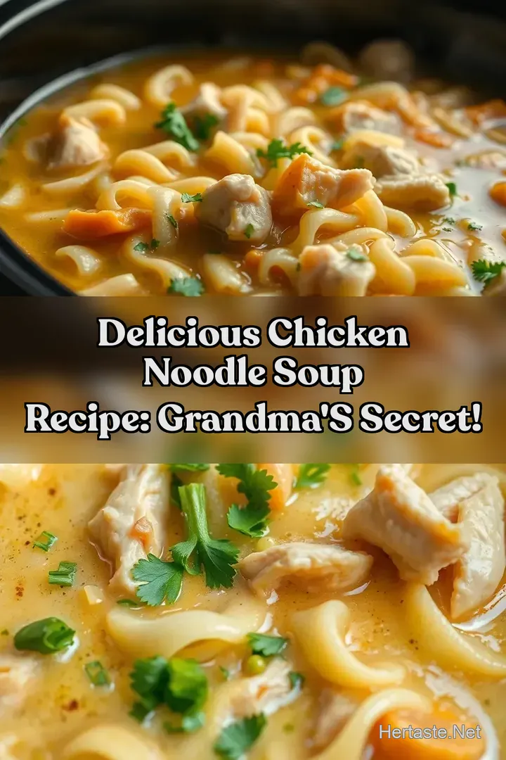 Delicious Chicken Noodle Soup Recipe: Grandma s Secret!