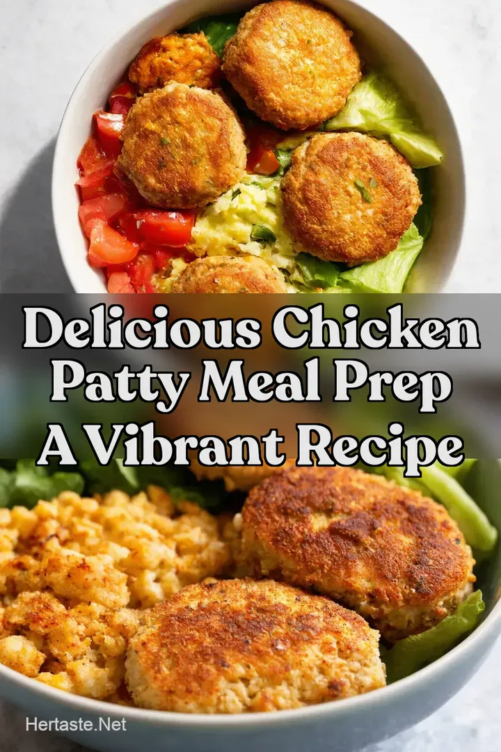 Delicious Chicken Patty Meal Prep A Vibrant Recipe