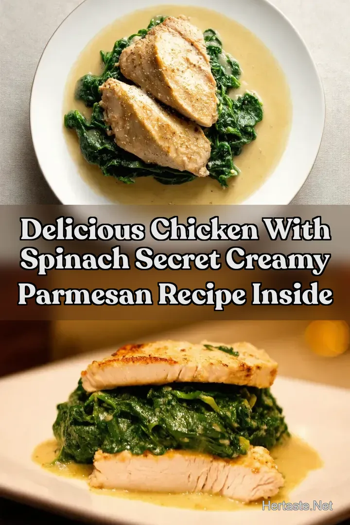Delicious Chicken With Spinach Secret Creamy Parmesan Recipe Inside