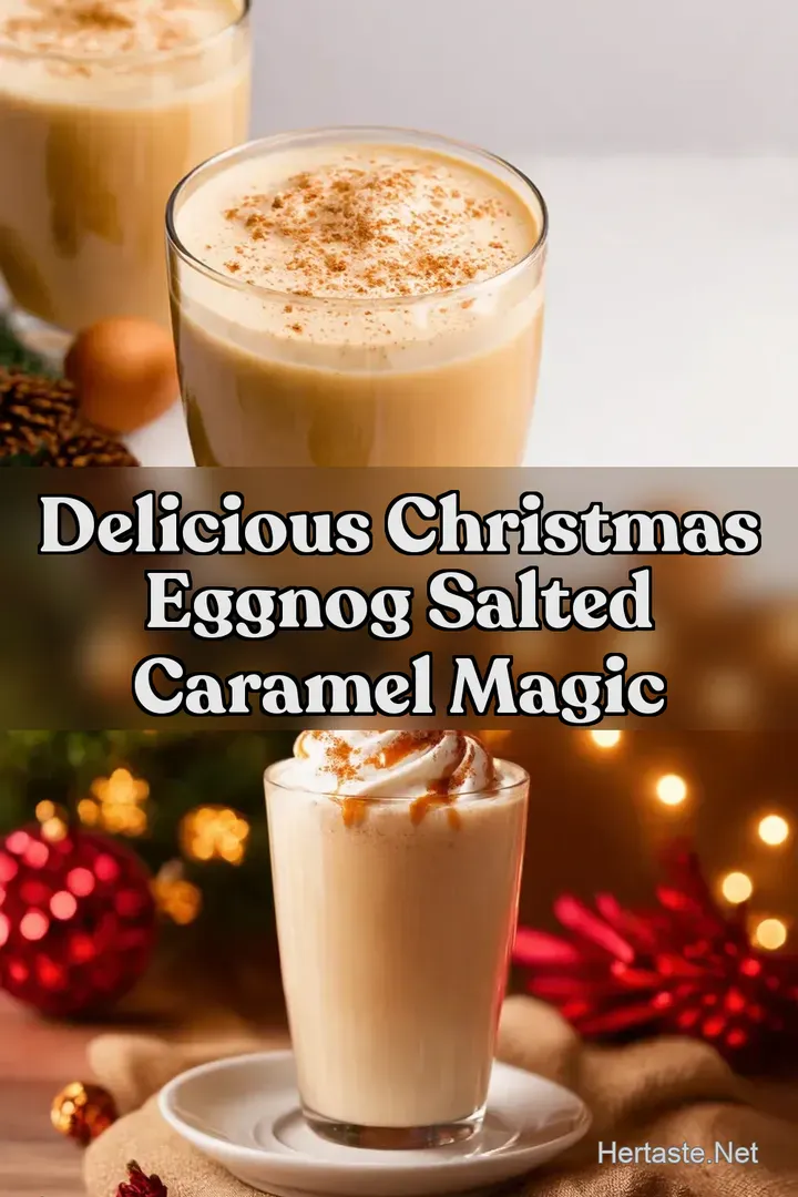 Delicious Christmas Eggnog Salted Caramel Magic