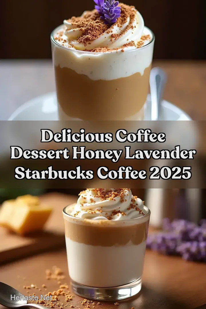 Delicious Coffee Dessert Honey Lavender Starbucks Coffee 2025