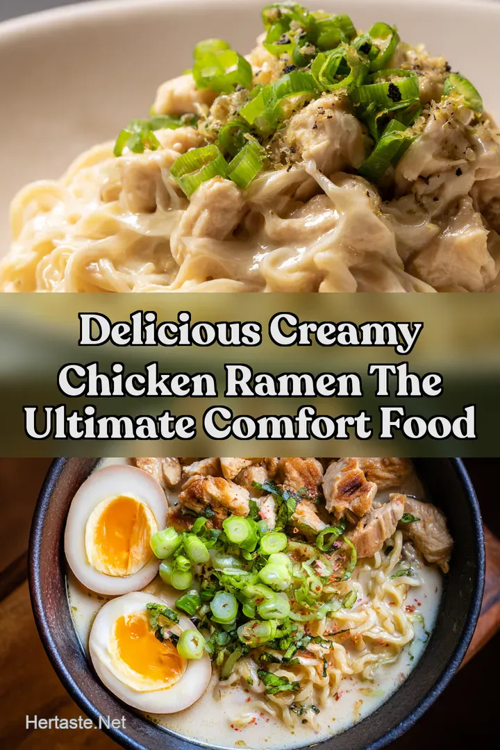 Delicious Creamy Chicken Ramen The Ultimate Comfort Food : PIN FOR LATER Delicious Creamy Chicken Ramen The Ultimate Comfort Food
