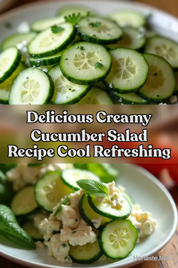 Delicious Creamy Cucumber Salad Recipe Cool Refreshing