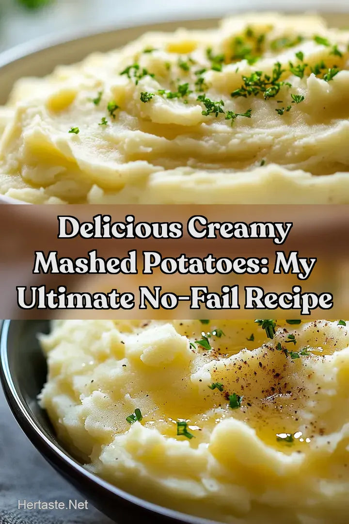 Delicious Creamy Mashed Potatoes: My Ultimate No-Fail Recipe