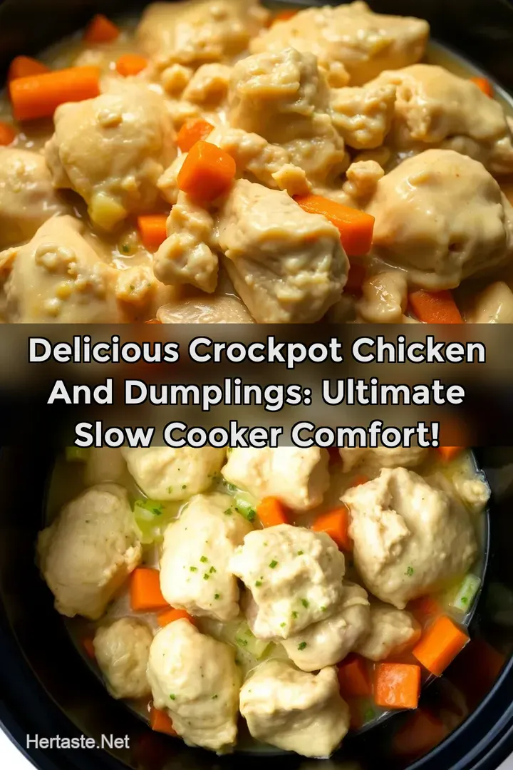 Delicious Crockpot Chicken And Dumplings: Ultimate Slow Cooker Comfort!