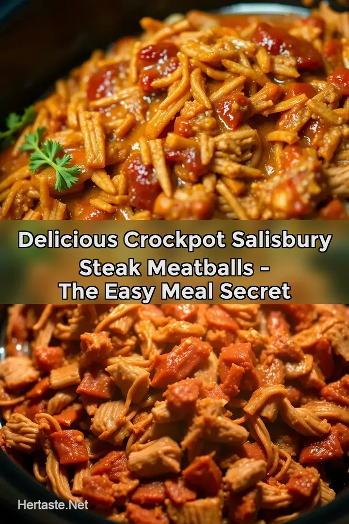 Delicious Crockpot Salisbury Steak Meatballs - The Easy Meal Secret