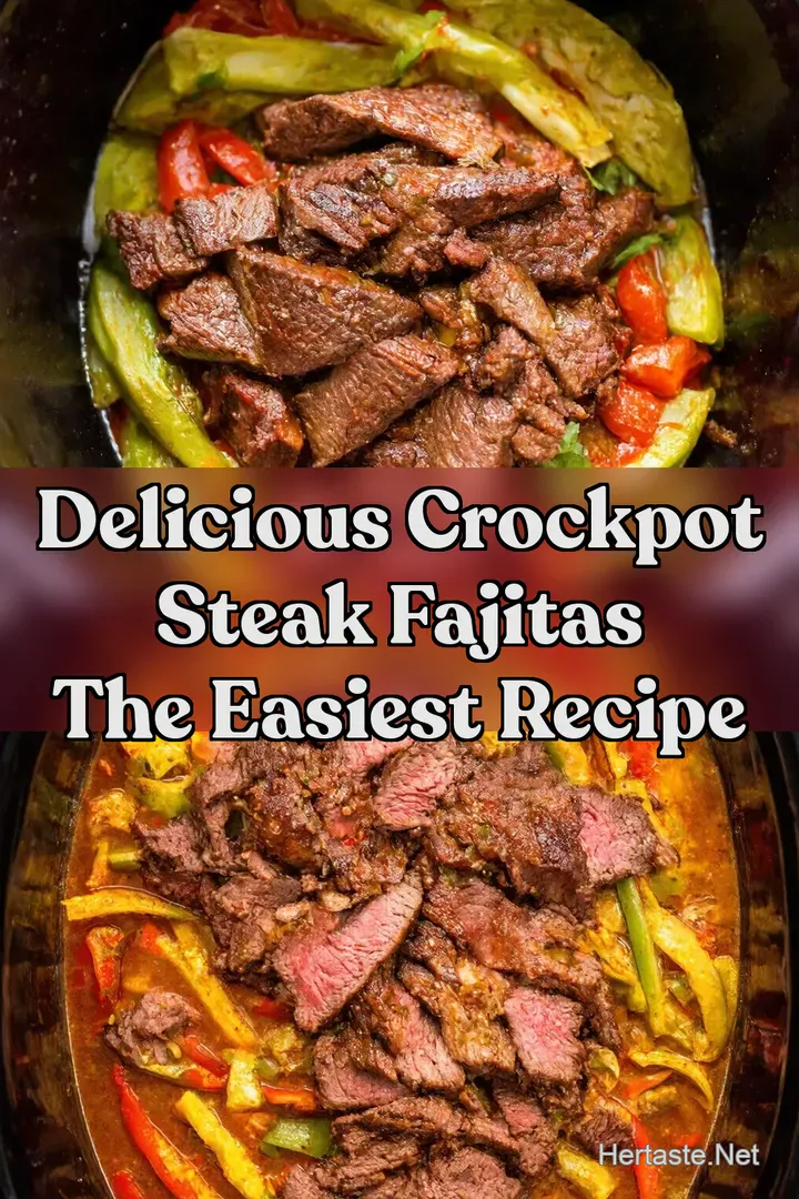 Delicious CrockPot Steak Fajitas The Easiest Recipe