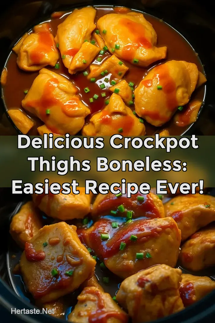 Delicious Crockpot Thighs Boneless: Easiest Recipe Ever!