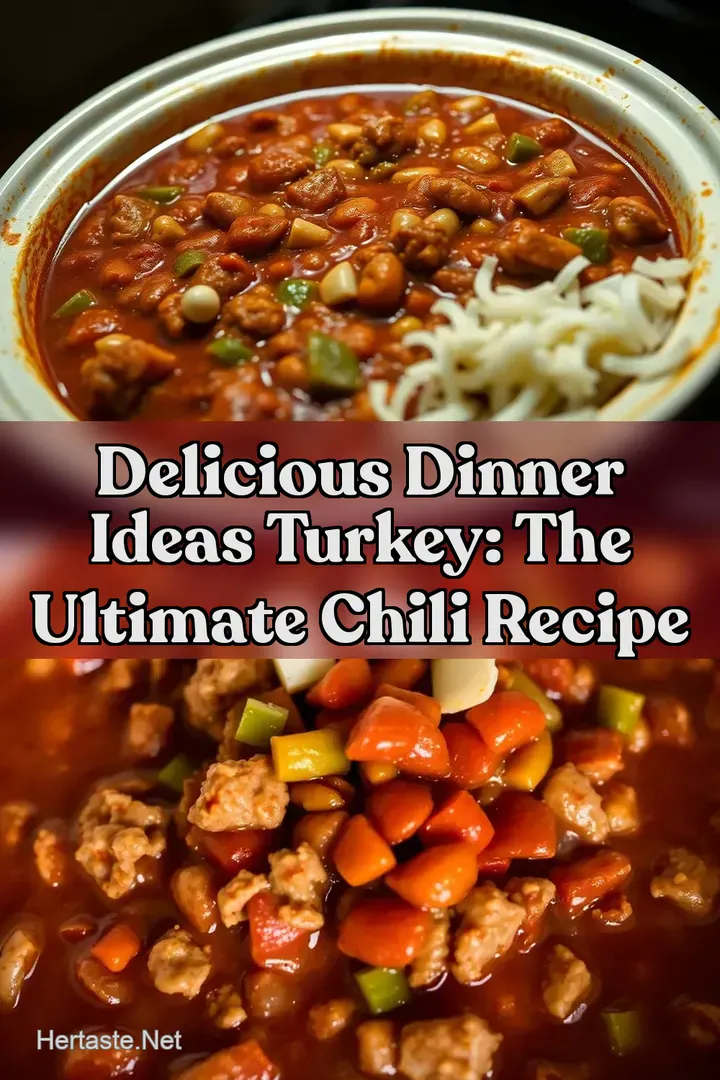 Delicious Dinner Ideas Turkey: The Ultimate Chili Recipe