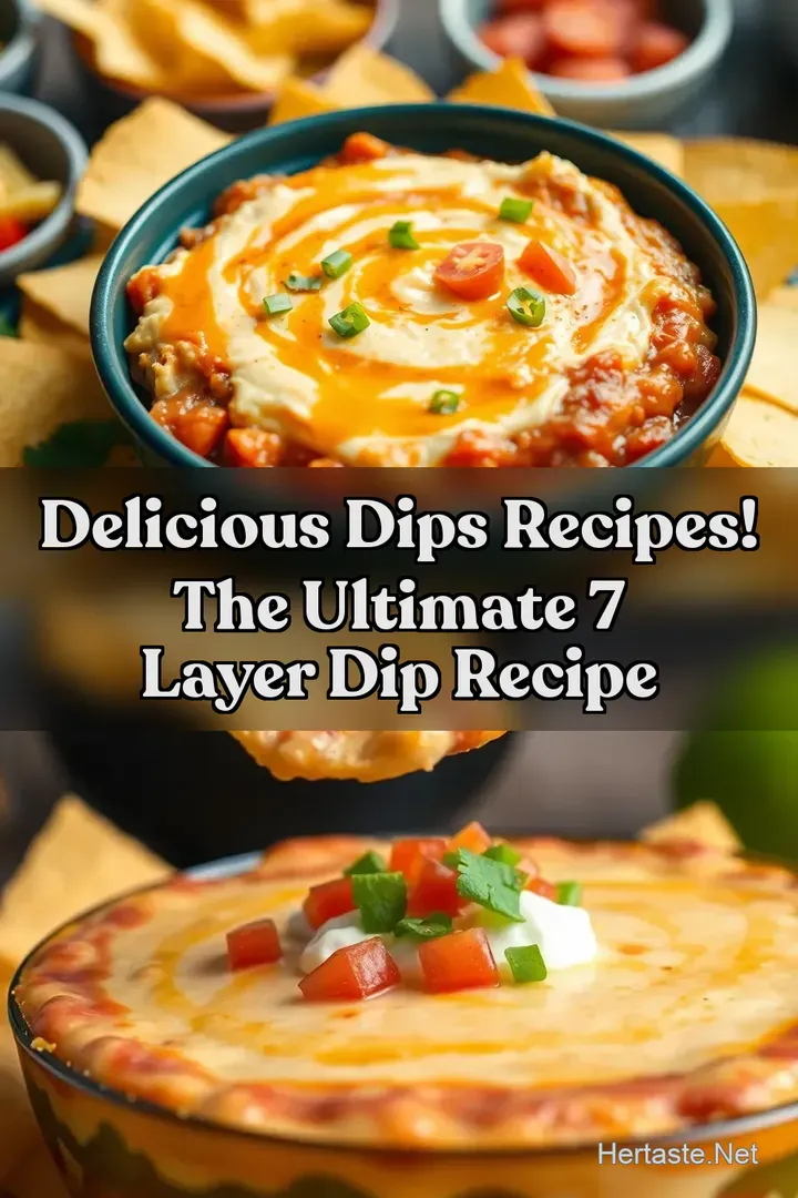 Delicious Dips Recipes! The Ultimate 7 Layer Dip Recipe