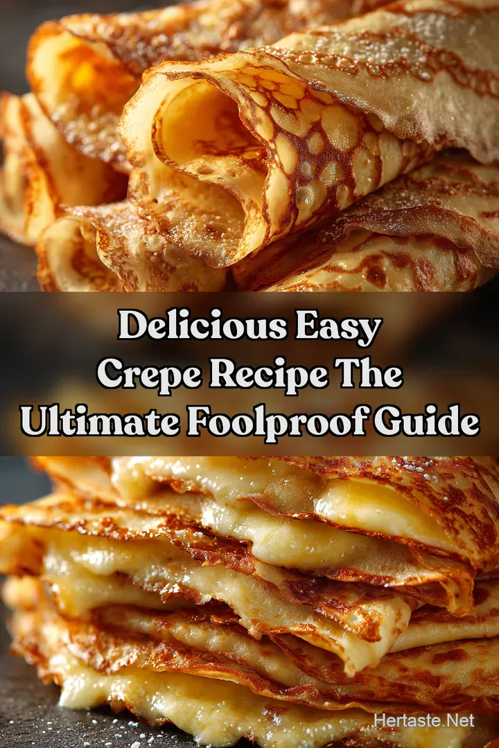 Delicious Easy Crepe Recipe The Ultimate Foolproof Guide