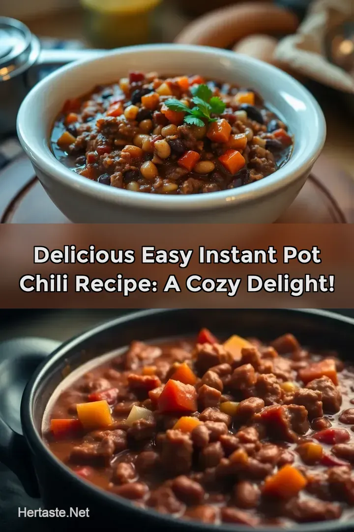Delicious Easy Instant Pot Chili Recipe: A Cozy Delight!