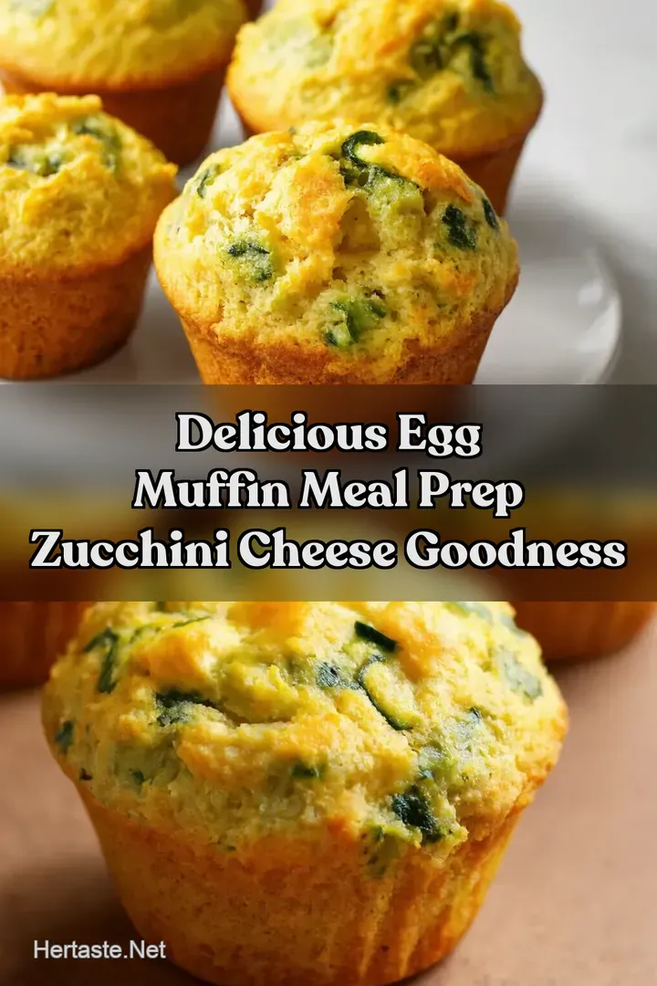 Delicious Egg Muffin Meal Prep Zucchini Cheese Goodness